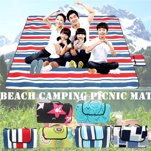 

200x200cm waterproof folding picnic mat outdoor camping beach moisture-proof portable hiking pads