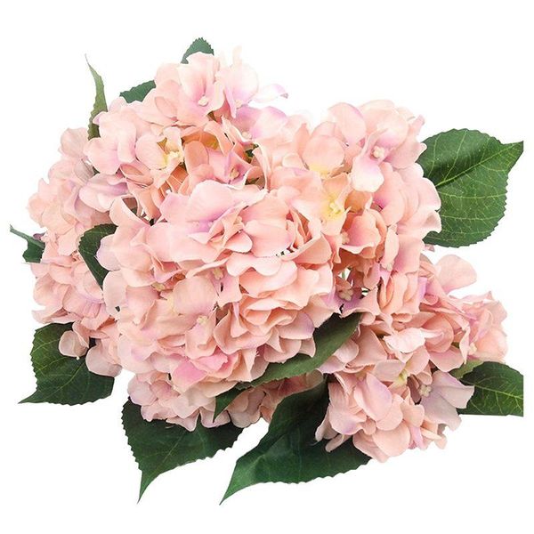 

decorative flowers & wreaths artificial silk 7 big head hydrangea bouquet for wedding, room, home, el, party decoration and holiday gift pin