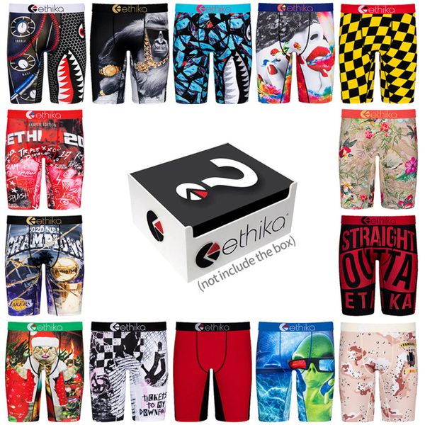 

ethika underpants ethika over consumption rock street underpants skateboard fashion sports underpants boxer hip hop ethika men quick dry8522, Black;white