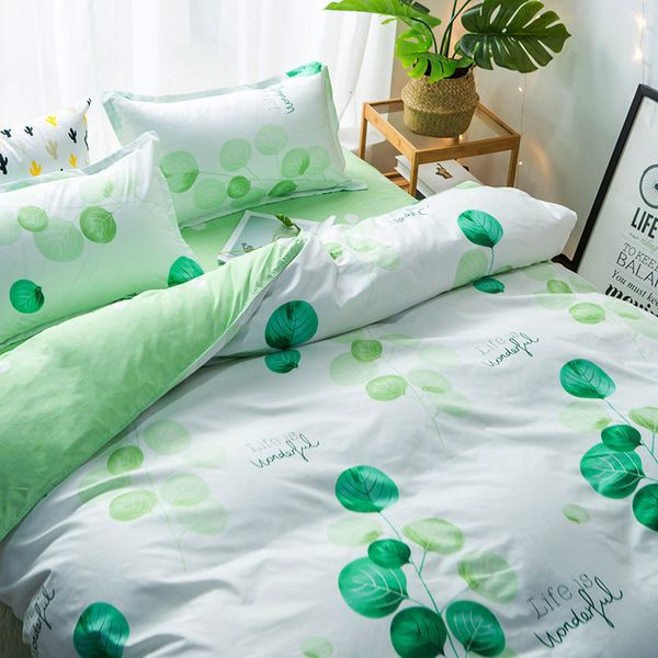 

bedding sets solstice home textile 3/4pcs girl boy set simple fashion bedlinen king twin full size duvet cover pillowcase sheet 90le