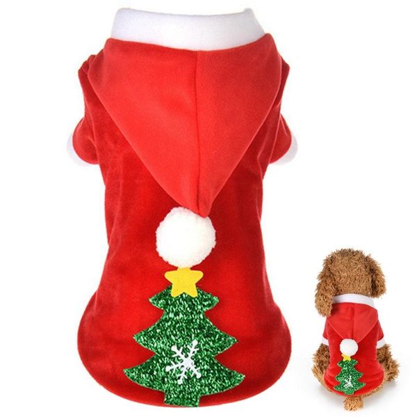 

cat costumes christmas funny hoodie clothes for small cats dogs xmas year pet clothing winter kitten outfits