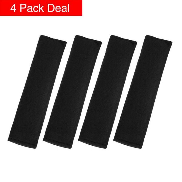 

safety belts & accessories 100% brand seat belt cover 4pcs black practical to use shoulder pad