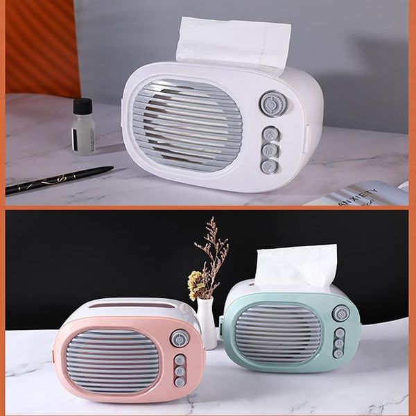 

tissue boxes & napkins household radio-shaped cute storage box living room coffee table pumping bamboo charcoal