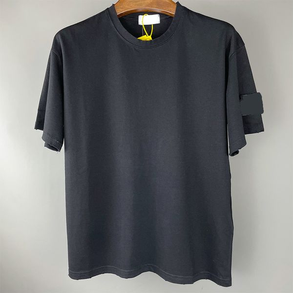 

famous brand tees badge style men's t-shirts simple summer short sleeves of pure cotton outdoor leisure motion top, White;black