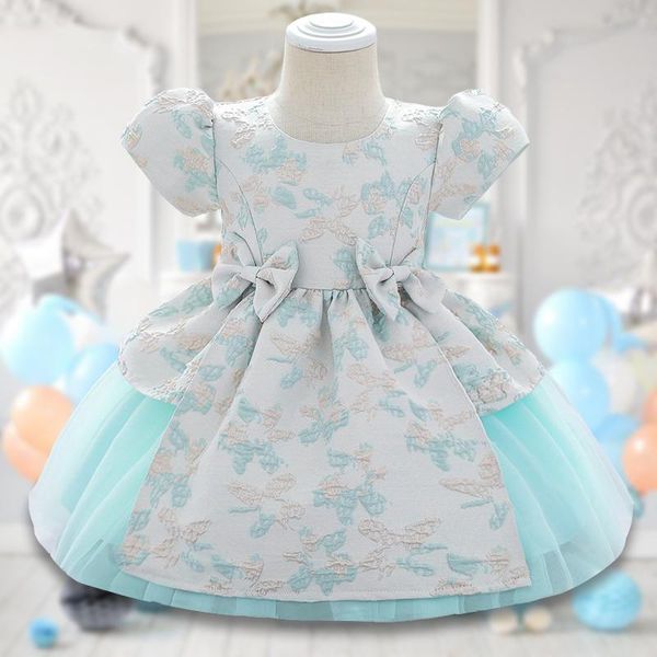 

girl's dresses 0-24m christmas baptism dress 1st birthday for baby girl clothes retro court princess evening party flower, Red;yellow