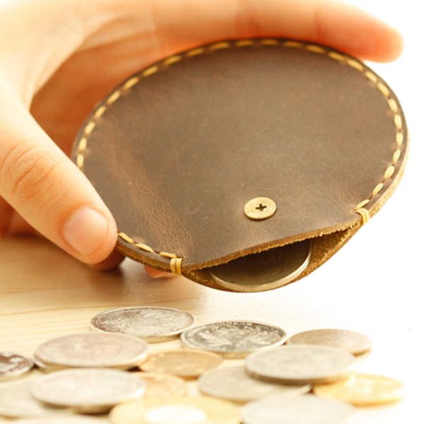 

round coin bag creative student storage portable pocket, White