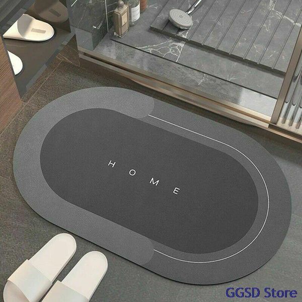 

bath mats 40*60cm super absorbent bathroom floor mat quick dry non-slip rug household anti-oil kitchen carpet home decor