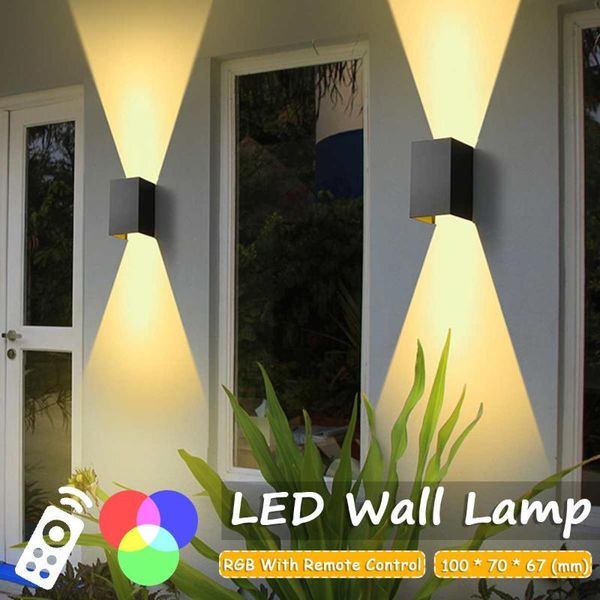 

outdoor wall lamps led modern light waterproof ip65 park landscape balcony aisle porch garden square courtyard exterior lamp black