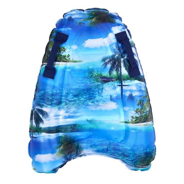 

life vest & buoy inflatable surfboard with armrest swimming float board children's