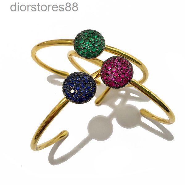 

bangles bracelet 10 fashion jewelry luxury personality style small mushroom round diamond opening han, Black