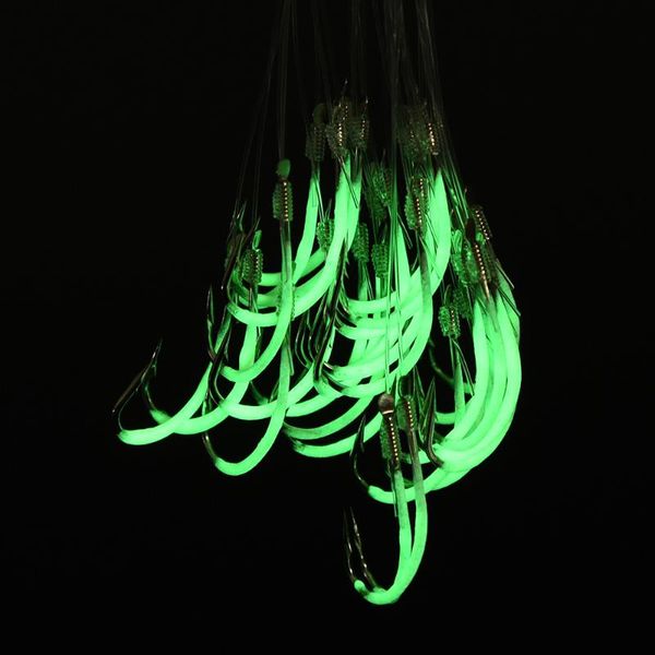 

fishing hooks tackle accessories steel pecsa swivels 12-28# luminous with line barbed