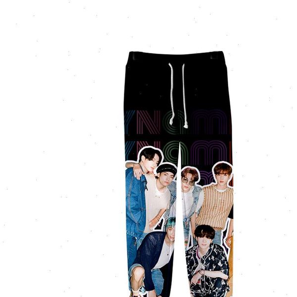 

ablum dynamite long k womens capri pop kpop 3d joggers men casual trousers hip hop streetwear sweatpants, Black;white