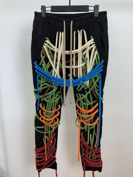 

2020 fall spring new fashion trousers male pure hand cotton rope loom car trousers elastic trousers male man jeans, Black