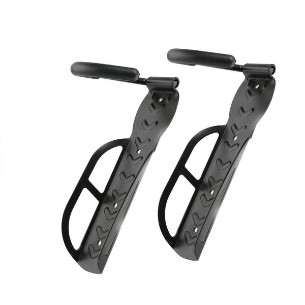 

car & truck racks 2pcs durable wall mounted bike hangers hooks storage (black)