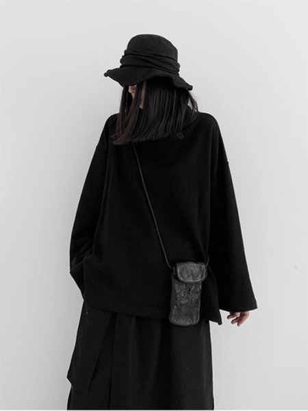 

women's two piece pants ladies hoodie wide leg sets spring and autumn black high collar long sleeve low grade harlan, White