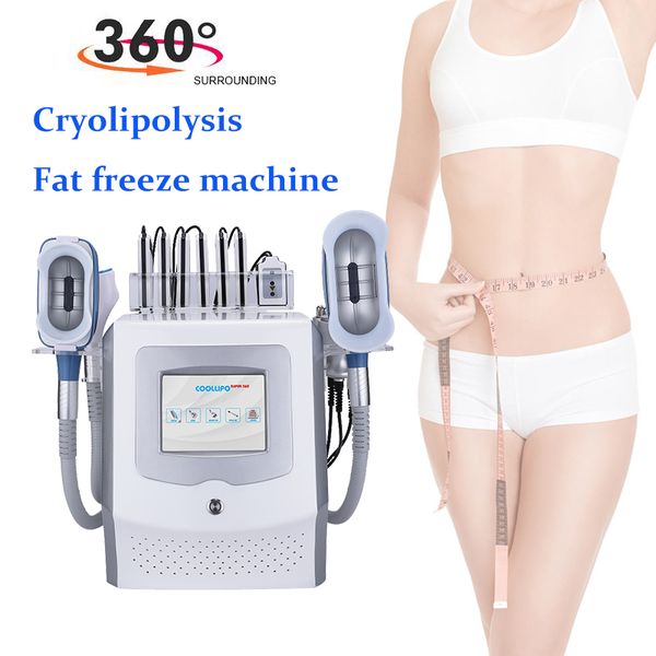 Profesyonel Cryolipolysis Makinesi Yağ Azaltma Serin Şekillendirme Kriyheropi Zayıflama Cihazı Ultrasonik Kavitasyon İnce Radyo Frekansı