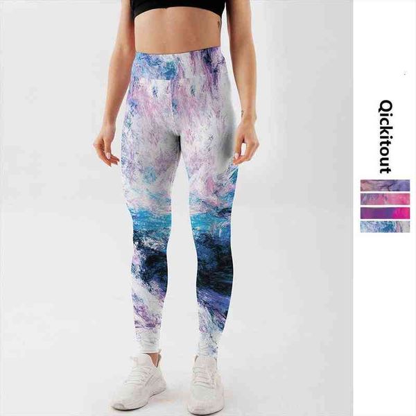 

High Waist Push Up Sunset Womens Legging Tie Dye Ink Leggins Fitness Running Gym Pants Energy Leggings Sport Girl, Black