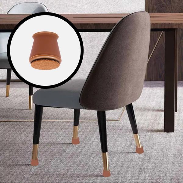 

chair covers 4pcs/set table leg silicone cap pad furniture feet cover floor protector non-slip foot protection