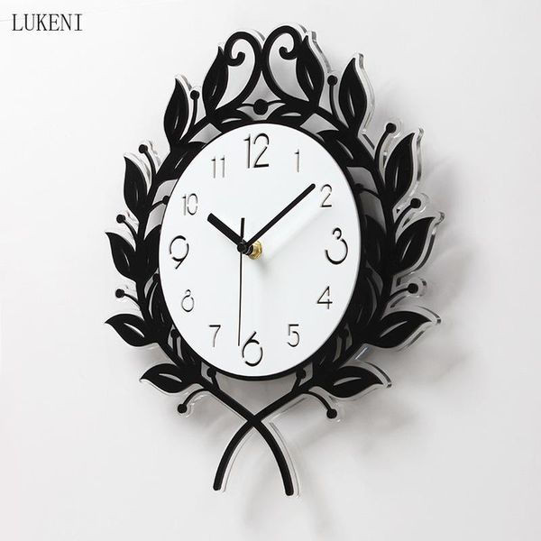 

olive leaf creative acrylic stereo wall clockhome decor clocks