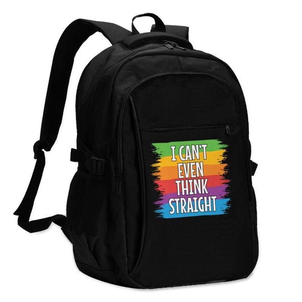 

backpack gay pride backpacks female lightweight funny charging usb travel bags