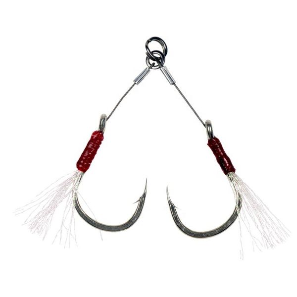 

saltwater fishing mustad slow pitch jigging spoon assist hook high carbon hooks