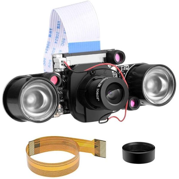 

webcams raspberry pi infrared camera day & night vision ir-cut video 1080p ov5647 sensor for rpi 4 3 b b+ 2b 3a+ 2 1 zero w