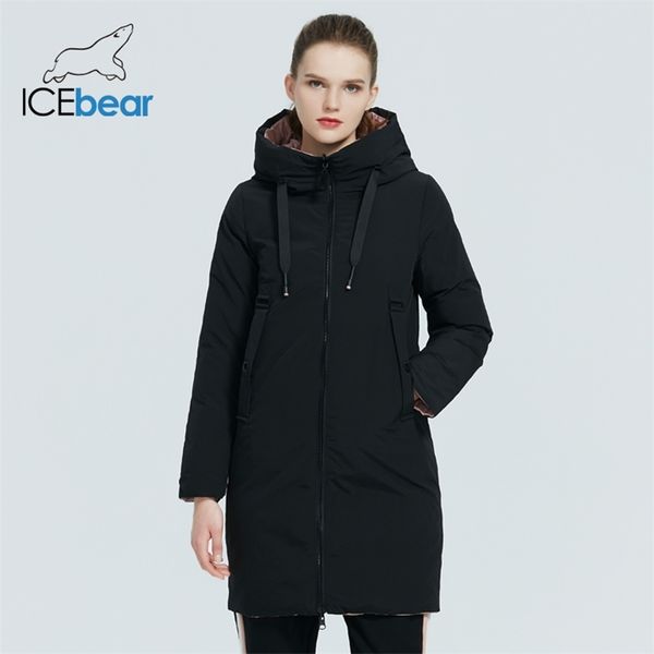 

winter women's clothing double-sided padded jacket fashionable female parka gwd7i 211008, Black