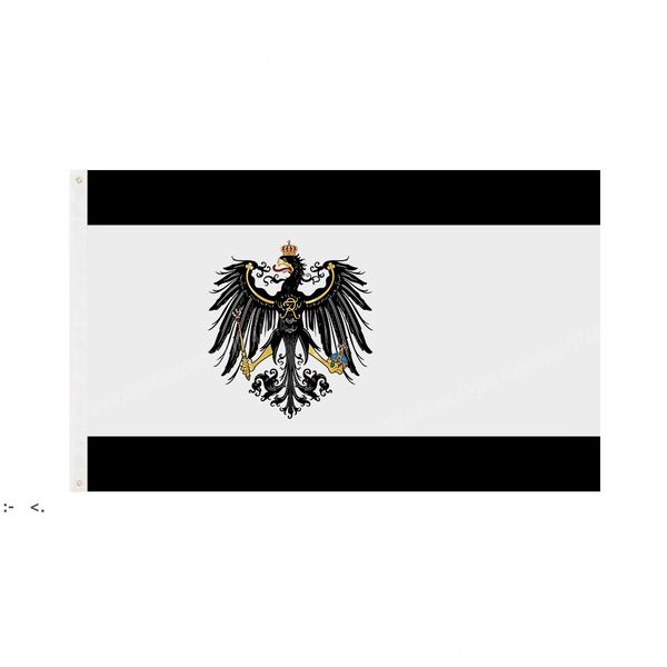 Bandiere della Prussia Germania Banner nazionale tedesco in poliestere che vola 90 x 150 cm Bandiera 3 * 5 piedi in tutto il mondo All'aperto in tutto il mondo RRD11024