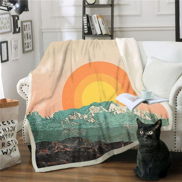 

blankets blanket digital printing cotton fleece sofa cover chair rest bed linen home indoor plush thin quilt