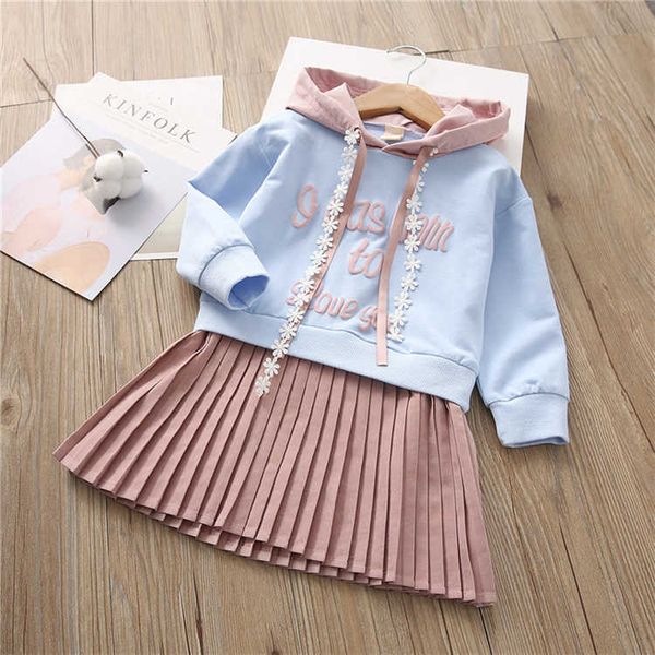 

children clothing spring brand black white striped long sleeve hooded virgins dress for girls kids clothing cute outfit 210715, Red;yellow