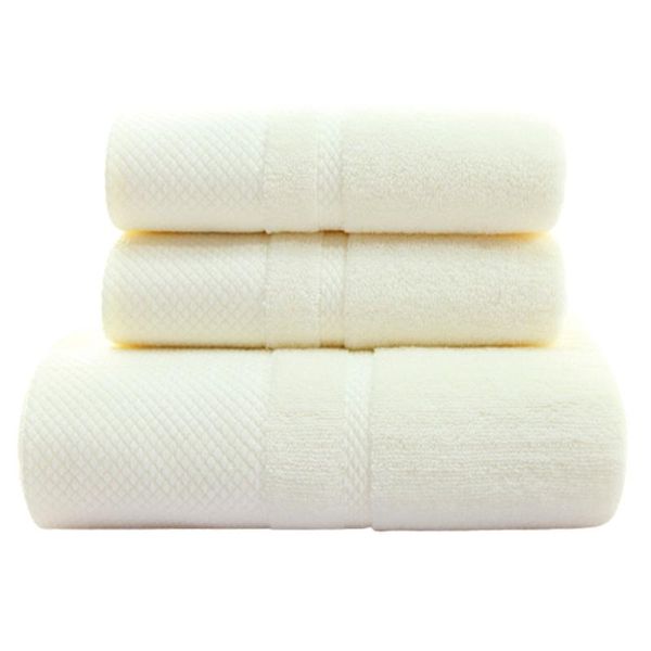 

towel 3pcs cotton bath solid color absorbent washcloth shower blanket quick dry