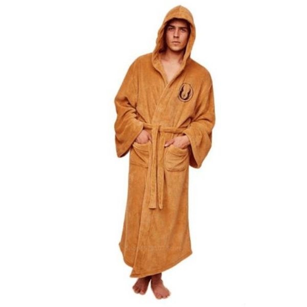 

men's sleepwear 2021 autumn robes cosplay costume for men jedi knight anakin disguise may the force be with you anime clothes, Black;brown