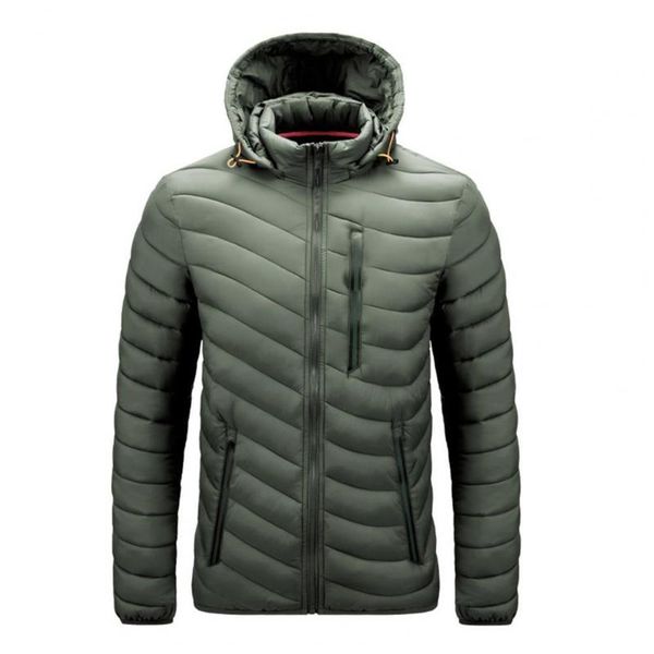 

men's jackets men casual coat stand collar detachable hat warm solid color long sleeve windproof winter jacket, Black;brown