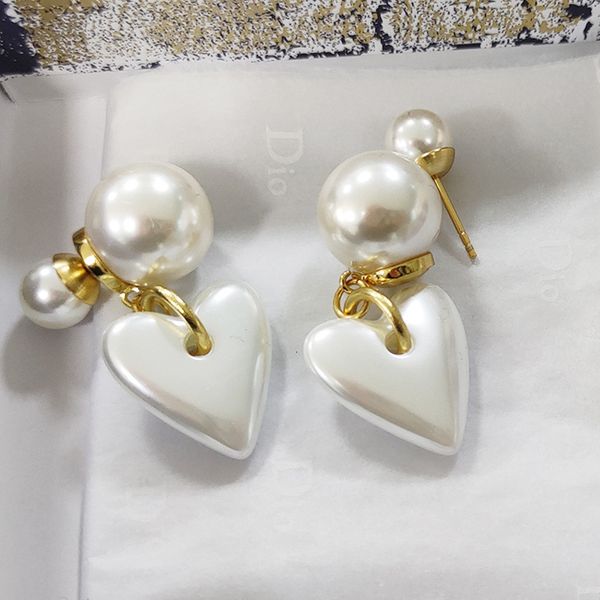 

chandeliers earrings net star same love pearl d home / dijia 21 temperament lady heart, Silver