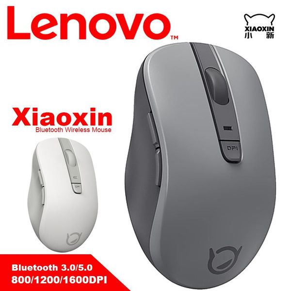 

lenovo bt wireless bluetooth mouse with 1600dpi smart sleep function skin-like feel 3.0/5.0 for windows 7 8 10 mice