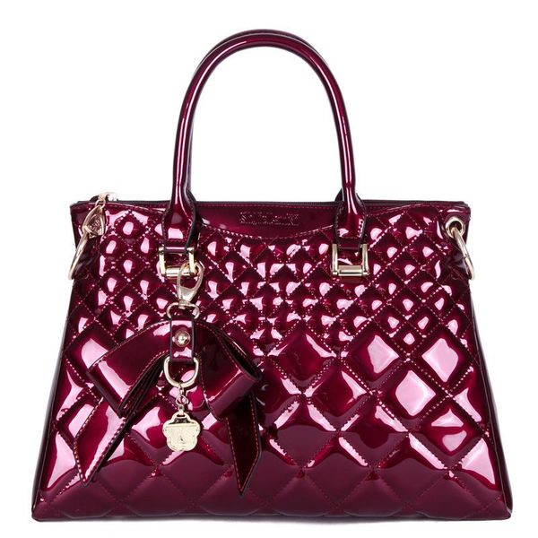 

evening bags fashion diamond lattice women handbags european design patent leather shoulder female girl crossbody bag