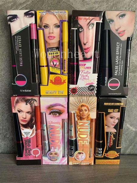 

in stock mascara eyeliner pen liquid 3 in1 set long black lashes blossom charm