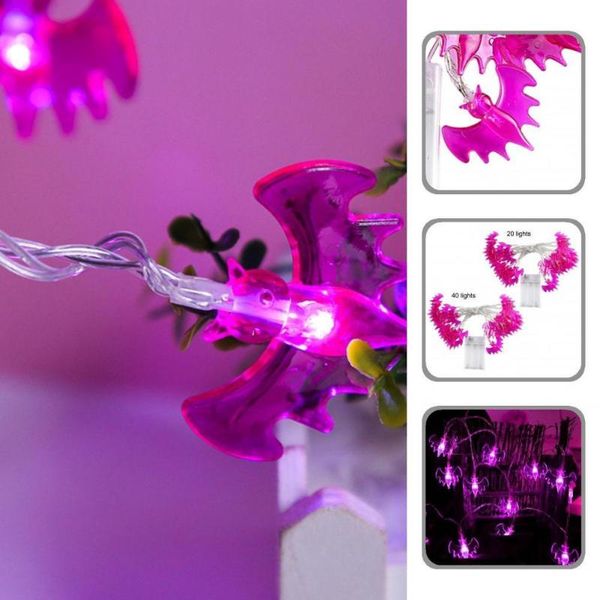 

party hats durable exquisite halloween fairy lamp decoration eco-friendly string light bat shape for indoor