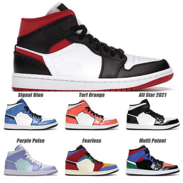 

1 mid men basketball shoes fearless black gym red purple pulse jumpman 1s university blue women sneaker outdoor mens sports sneakers2b4z