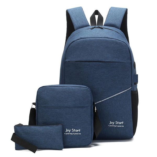 

backpack -selling three-piece set nylon lapbags mens