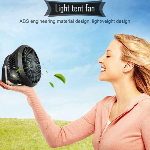 

portable lanterns tent solar powered led camping lantern abs with fan outdoor foldable usb gift adjustable hanging emergency