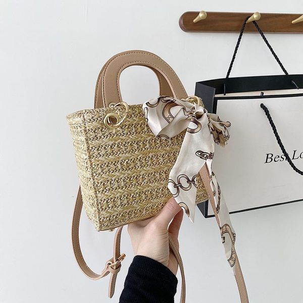 

summer holiday retro vintage small shoulder bags lady fashion women beach totes