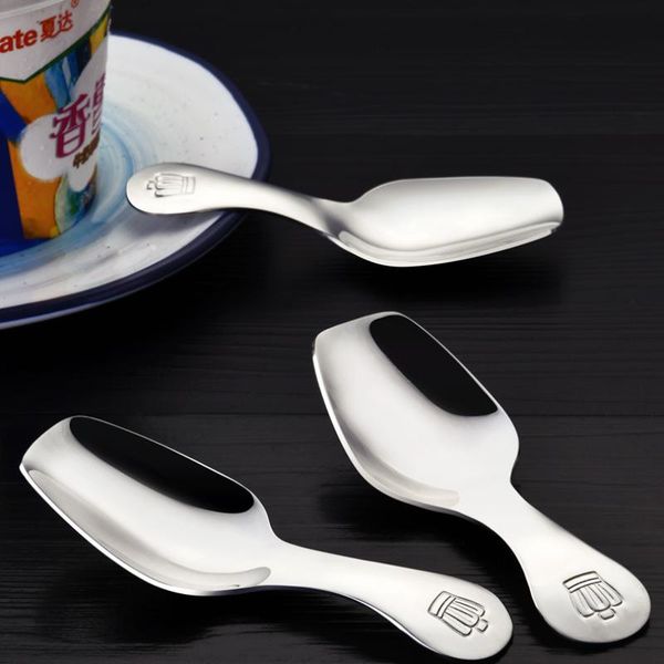 

spoons 304 stainless steel spoon tea dessert cute creative children's tableware short handle gift