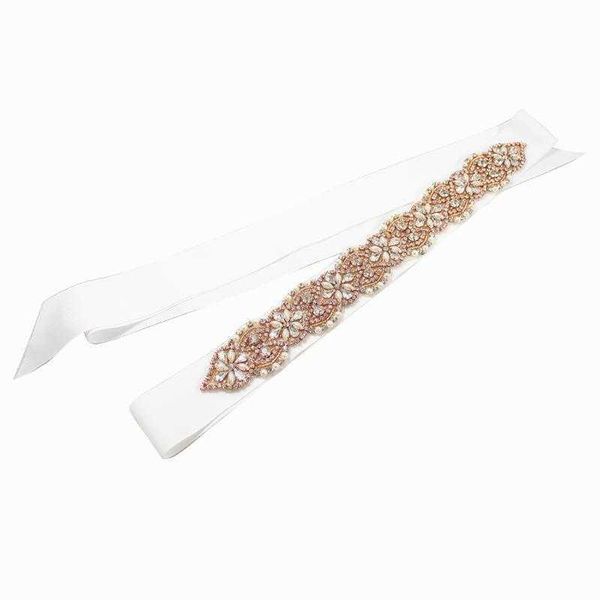 

wedding sashes luxury belts accessories shining rhinestone pearl elegant ribbon handmade bridal waistband for prom evening dresses y014, White