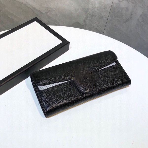 

classic women wallet flap handbag bag ladies cion crad purse black cowhide leather with g letter