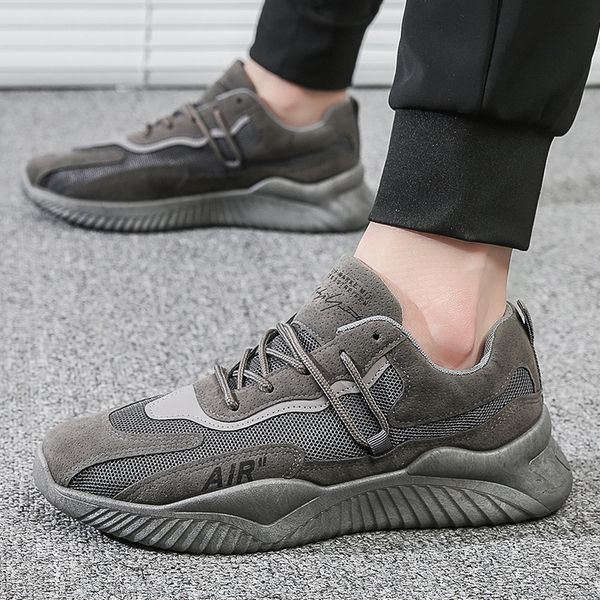 

men's shoe spring and summer trend black white mesh sports casual breathable running shoes size 39-44