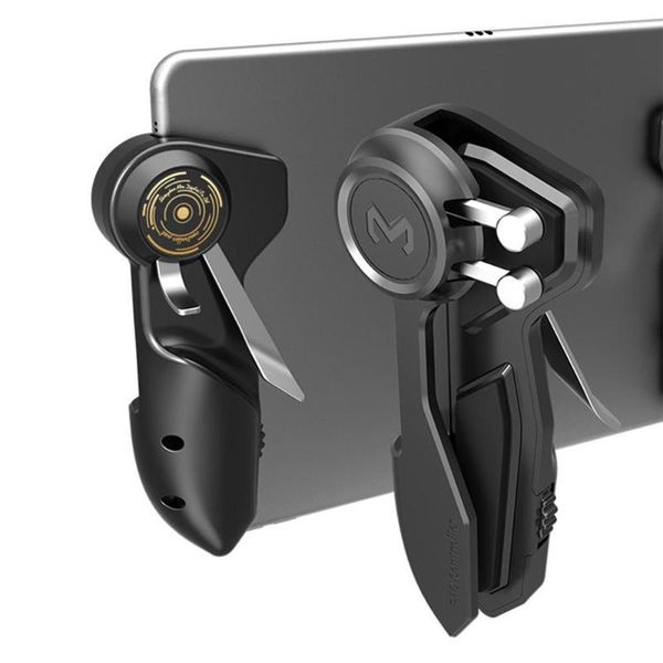

silicone stainless steel tablet six finger game joystick quick aim button gamepad controllers & joysticks
