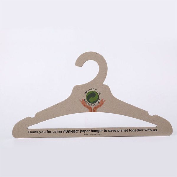 

sewing notions & tools foreign trade export quality kraft cardboard hanger cardboard recyclable pet paper custom, Black