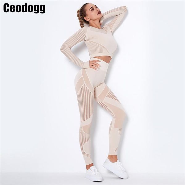 

women's fitness t-shirt sport crop long sleeve layer crew neck power stretch yoga gym clothing outfit