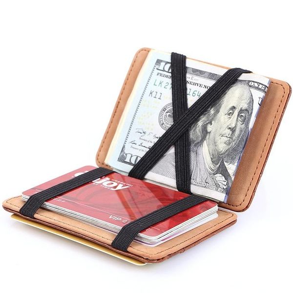

wallets korean version of pu magic wallet men's creative fashion color matching bank bag card holder, Red;black